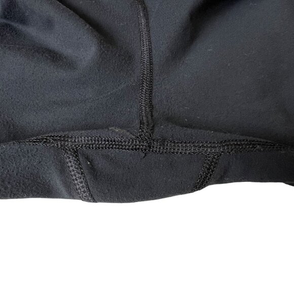 Lululemon leggings black pink striped wide waistband size 6 yoga pants - Picture 3 of 7